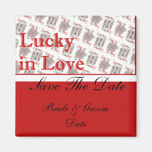Save the Date Casino Las Vegas Wedding Magnets Magnet