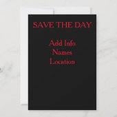Save the Date, Celebrate Date (Rückseite)