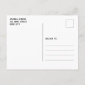 Save the Date Chalkboard Boy's Foto Abschluss Ankündigungspostkarte (Rückseite)