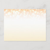 Save the Date Champagnerbläschen Hochzeitskarte Ankündigungspostkarte (Rückseite)