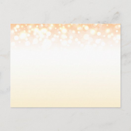 Save the Date Champagnerbläschen Hochzeitskarte Ankündigungspostkarte (Rückseite)