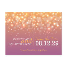 Save the Date Champagnerbläschen Hochzeitskarte