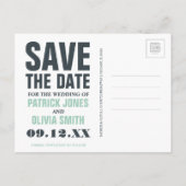 Save The Date | Charleston, SC The Palmetto City Ankündigungspostkarte (Rückseite)