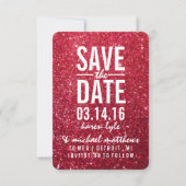 Save The Date | Cherry Glitzer Fab (Vorderseite)