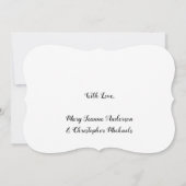 Save the Date Chic Imitate Gold Script Wedding Par (Rückseite)