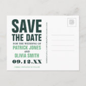 Save The Date | Chicago, IL - Genießen Sie das See Ankündigungspostkarte (Rückseite)