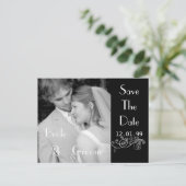 Save the Date christlich mit Ihren Fotos Ankündigungspostkarte (Stehend Vorderseite)