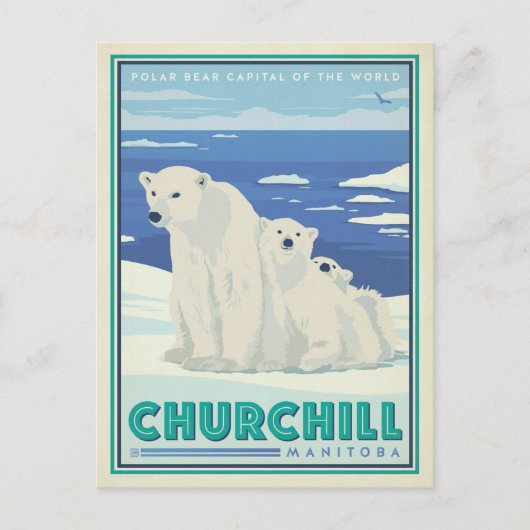 Save The Date | Churchill, Manitoba Ankündigungspostkarte (Vorderseite)