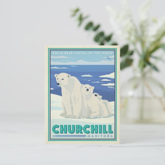 Save The Date | Churchill, Manitoba Ankündigungspostkarte (Stehend Vorderseite)