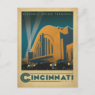 Save The Date Cincinnati, OH Ankündigungspostkarte