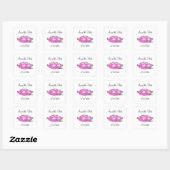 Save the Date Cinderella Princess Pink Sticker (Blatt)