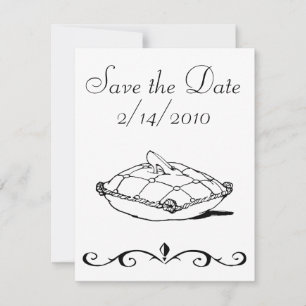 Save the Date Cinderella Slipper Art Einladungen
