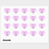 Save the Date Cinderella Slipper Heart Stickers (Blatt)