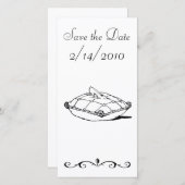 Save the Date Cinderella Slipper Messe Kunst (Vorne/Hinten)