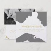 Save the Date Claddagh Gold (Vorne/Hinten)