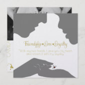 Save the Date Claddagh Gold (Vorne/Hinten)