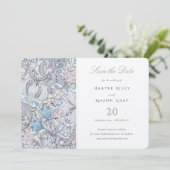 Save the Date Classic Golden Lily Pastel Einladung (Stehend Vorderseite)