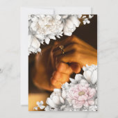 Save the Date | Classic Modern Ivory and Blush Einladung (Rückseite)