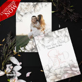 Save the Date | Classic Modern Ivory and Blush Einladung