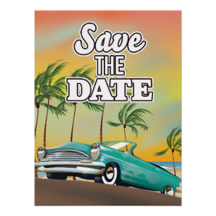 Save the Date Classic Poster