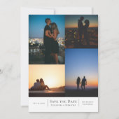 Save the Date Collage Wedding Personalisiert (Vorderseite)