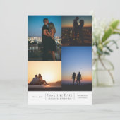 Save the Date Collage Wedding Personalisiert (Stehend Vorderseite)