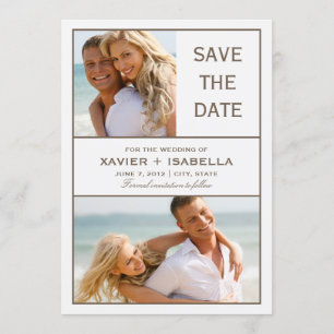 Save the Date Collage Weiß
