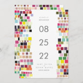 Save The Date | Color Bazaar Einladung (Vorne/Hinten)