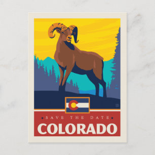 Save The Date   Colorado Einladungspostkarte