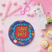Save the Date Comic Heroes Pappteller (Party)