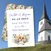 Save the Date Corgi Dog Hochzeitsankündigungen