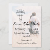 Save the Date Couple Filtered Foto Wedding (Vorderseite)