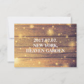 Save the Date - Cowboystiefel, Holz mit Leuchten (Rückseite)