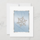 Save the Date Crystal Snow Flake (Vorderseite)