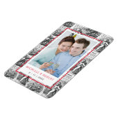 Save the Date Cupids mit Foto von Couple Magnet (Linke Seite)