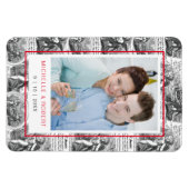 Save the Date Cupids mit Foto von Couple Magnet (Horizontal)