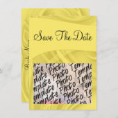 "Save the Date" Curlen über Gelb Save The Date (Vorne/Hinten)