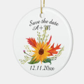Save the Date Custom Fall Art Ornament (Links)