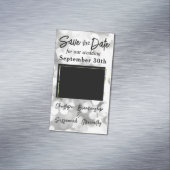 Save the Date Custom Foto Bokeh Wedding Magnetische Visitenkarte (Beispiel)