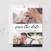 Save the Date Custom Fotos Hochzeitsankündigung Magneteinladung (Vorderseite)
