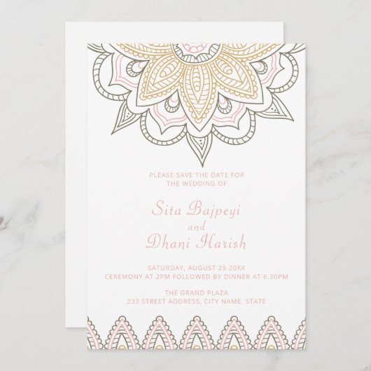 Save the Date_Custom für Clary Einladung (Vorne/Hinten)