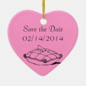 Save the Date Custom Wedding Ornament (Vorne)