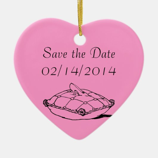 Save the Date Custom Wedding Ornament (Vorne)