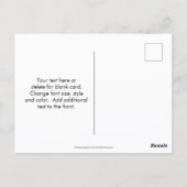 Save The Date Cute Frog Nature Postkarte (Rückseite)