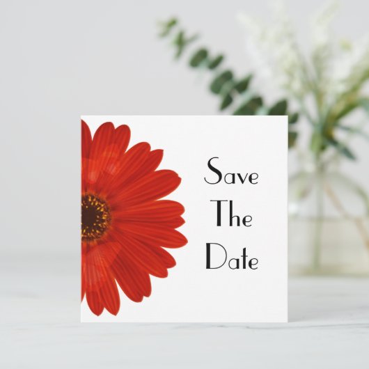 Save the Date Daisy (Stehend Vorderseite)