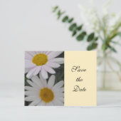 Save the Date, daisy Blume Ankündigungspostkarte (Stehend Vorderseite)