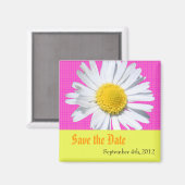 Save the Date, daisy Blume Magnet (Vorderseite/Rückseite)