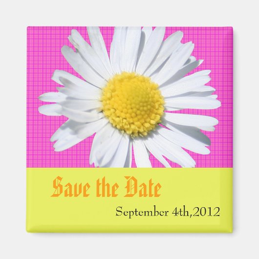Save the Date, daisy Blume Magnet (Vorne)