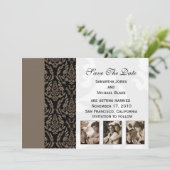 Save the Date - Damask (Stehend Vorderseite)