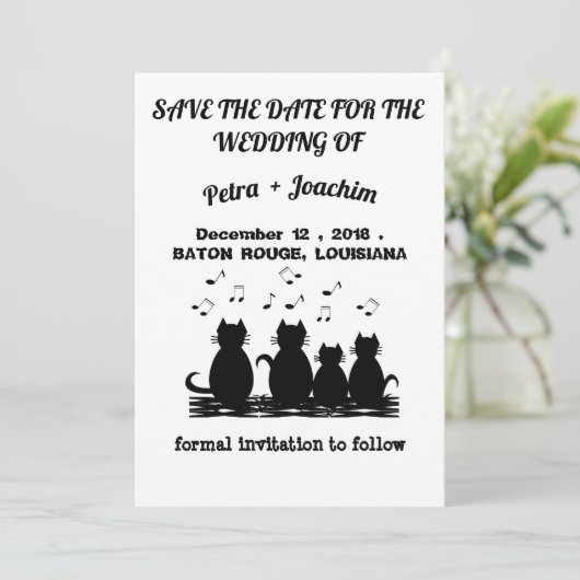 Save the Date Dankeskarte (Stehend Vorderseite)